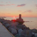 Versilia d’inverno: molo al tramonto